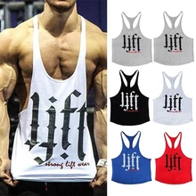 Мужская майка с принтом для тренажерного зала и тренировок, майка для фитнеса, бодибилдинга, жилетки без рукавов, тренировочный Стрингер, мужской жилет