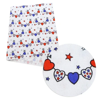 

David accessories 20*34cm Heart Printed 100% Cotton Fabric Clothing Quilting Sewing for DressQuilting Fabrics Quality,c10848