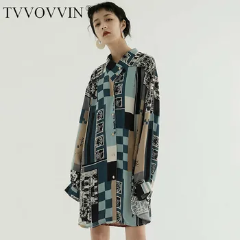 

Loose Print Pattern Blouse Fashion New Women 2020 Spring Vintage Full Sleeve Single Breast Goddess Fan Minority Shirt ZLL4963