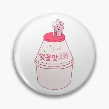 

BT21 Cooky Juice Box Pin Demon Slayer Cosplay Badge Backpack Icon DIY Cartoon Brooch Model Figures Toys Gifts