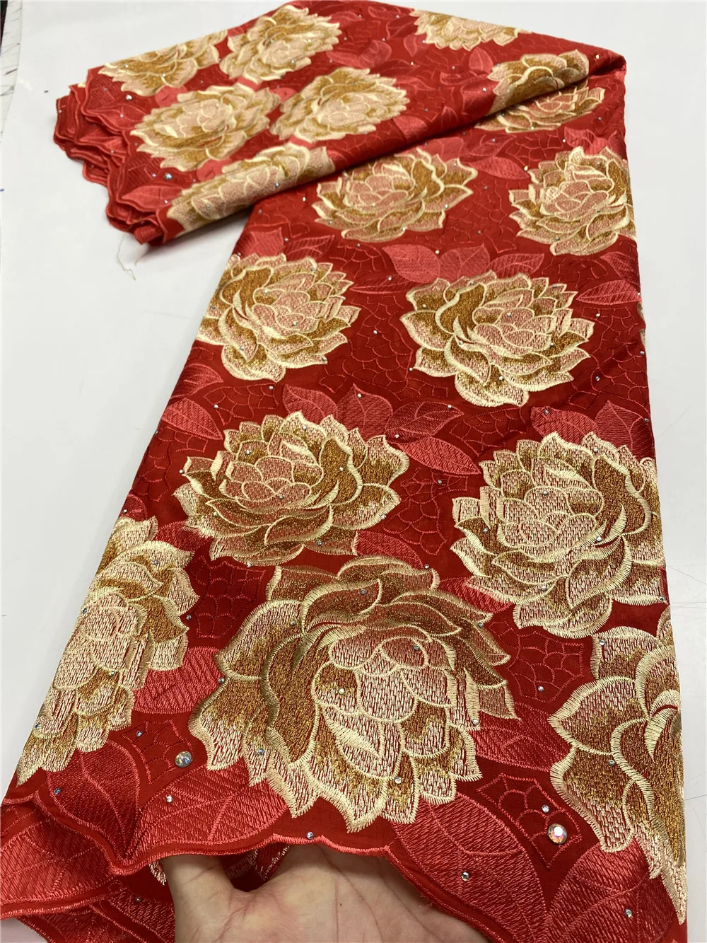 2021 High Quality African Lace Fabric Swiss Cotton Nigerian Fabrics Voile In Switzerland YA3587B-3 | Аксессуары для одежды