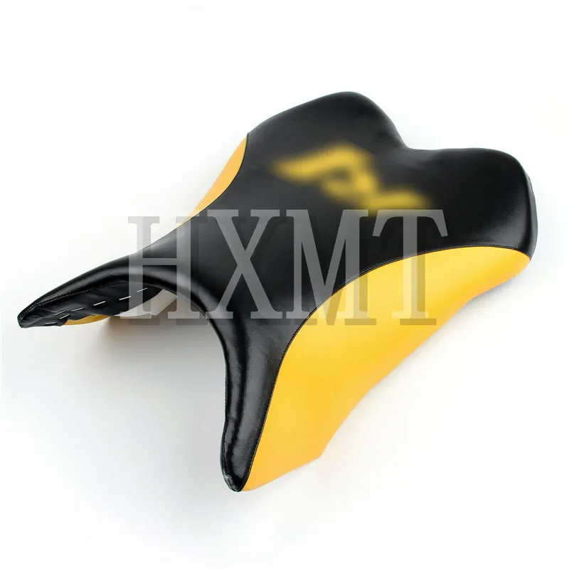 Black and yellow Для Yamaha YZF1000 R1 2009 2010 2011 2013 мотоцикла пассажир переднее сиденье водителя Rider подушки YZF 1000 YZFR1 - Цвет: Black and yellow