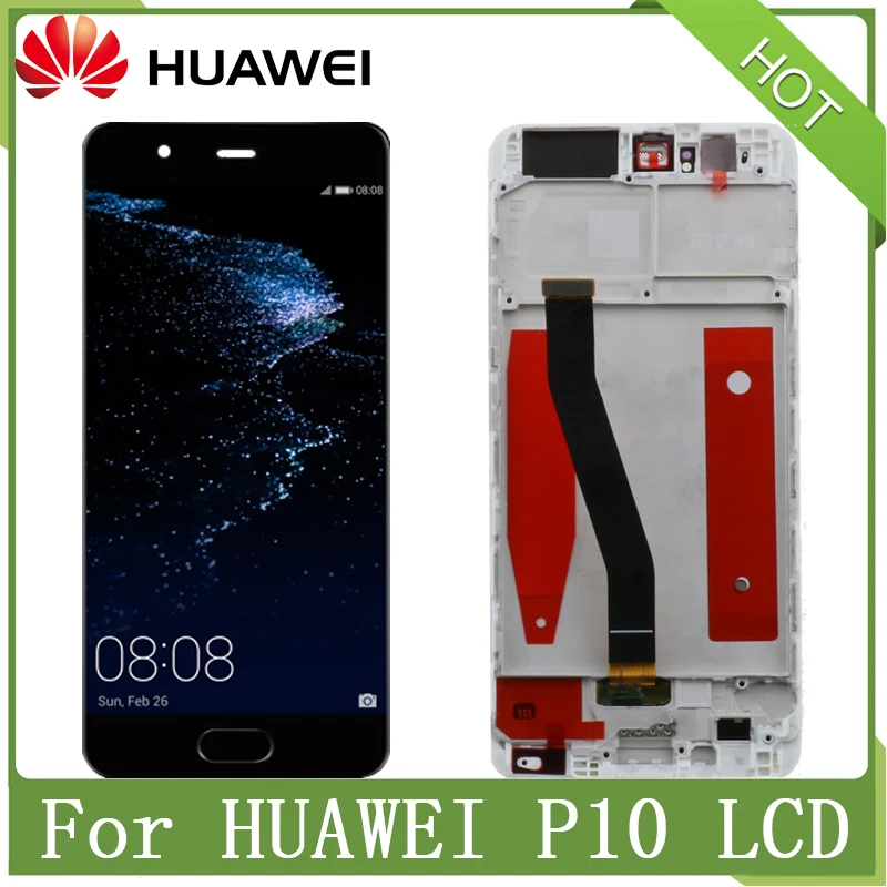 For Huawei P10 5 1 Inch 100 Original Lcd Display Touch Screen Digitizer Assembly With Frame Vtr L09 Vtr L10 Vtr L29 Replacement Mobile Phone Lcd Screens Aliexpress