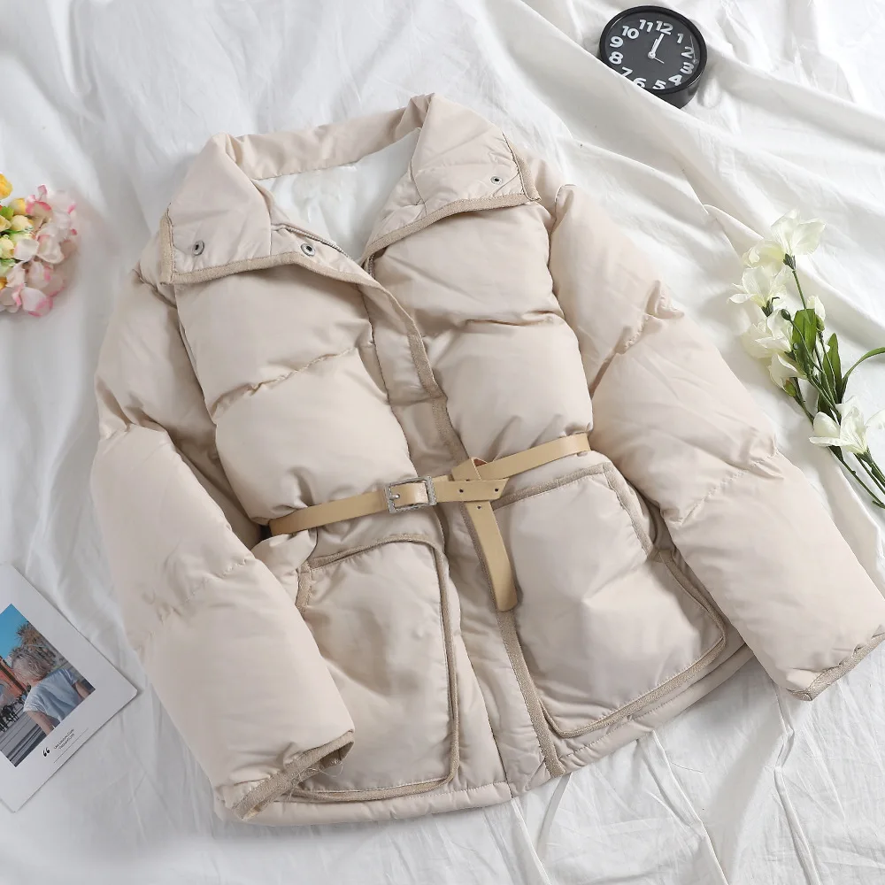 

2018 Autumn And Winter New Products of Belt Cotton Coat Women's AliExpress