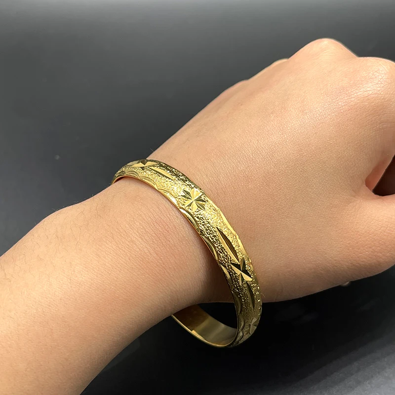 

1 шт. Модный женский Эфиопский золотой свадебный браслет Дубай невесты Африканский арабский Ближний Восток ювелирные изделия на день рождения подарок