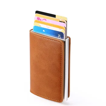 

YAMBUTO RFID Antitheft Security Credit Card Holder Aluminum Box Pop-Up Clutch Wallet Card Case For Men and Women Drop-shipping