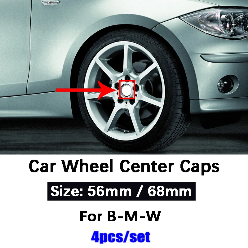 4 шт. 56 мм 68 центральный колпачок колеса автомобиля s ступицы обода для BMW E46 E39 E92 E90