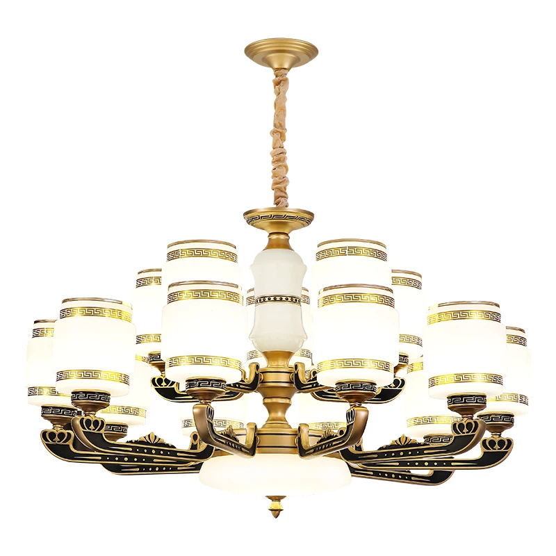 

Luxury Villa Duplex Building Chandelier Hotel Light Living Room Chandelier Hall Restaurant Simple Lights Hotel Glass Chandeliers