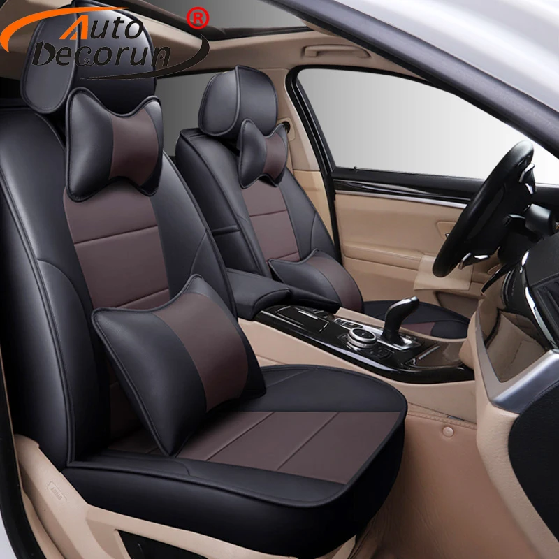 

Чехлы AutoDecorun из воловьей и ПВХ кожи на автомобильные сиденья для Volvo XC70, аксессуары, Набор чехлов на сиденья 2007-2011, автомобильные протекторы, Стайлинг