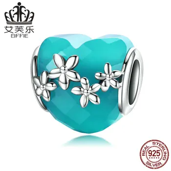 

Bohemian flower daughter Diy 925 silver original letter beads for jewelry making Fit pandora charms bracelet