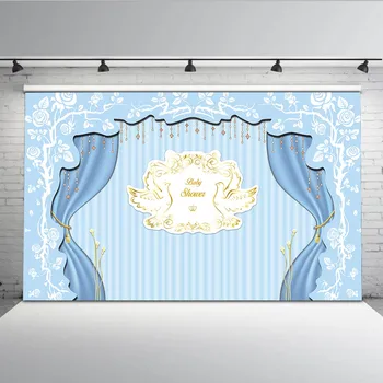 

Mehofoto Baby Shower Photo Backdrops for Photography Welcome to Photo Booth Backgrounds Curtain Seagull Props Studio MW-299