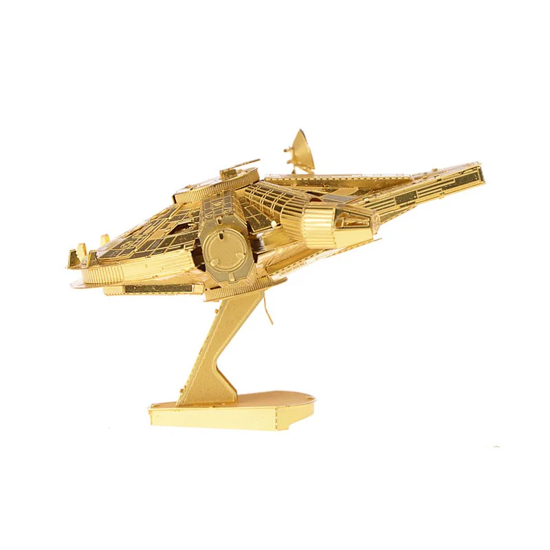 

DIY assembled model 3D nano three-dimensional metal battleship spaceship puzzle decoration collection children's gift