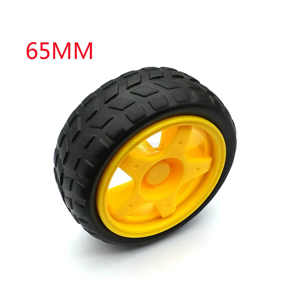 

1 pair 2 Pcs supporting wheels smart car chassis / Tire / robot car wheels diameter 65MM thickness 28MM DIY
