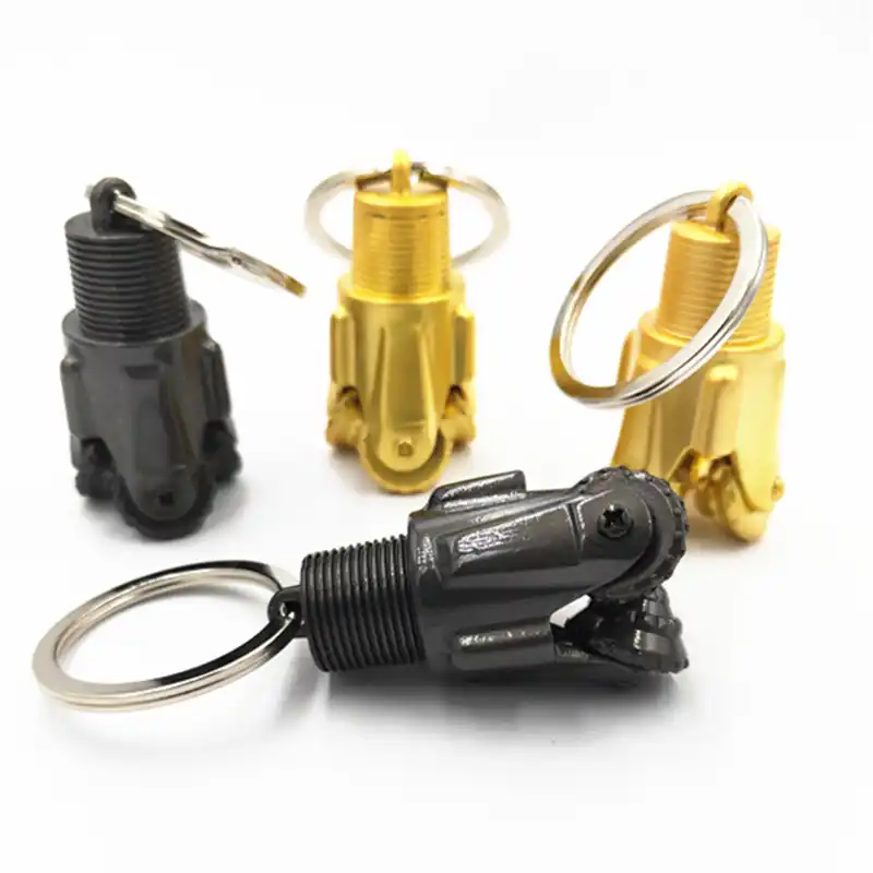 Non rotatable pendant PDC Oilfield Gear Drill Bits Key Chain three cone