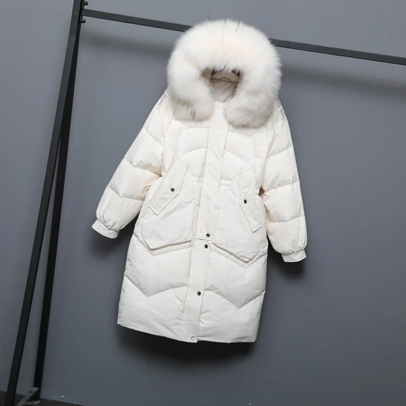 Зимнее пальто супер пожарная зимняя одежда 2020 Новый пуховик с большим меховым