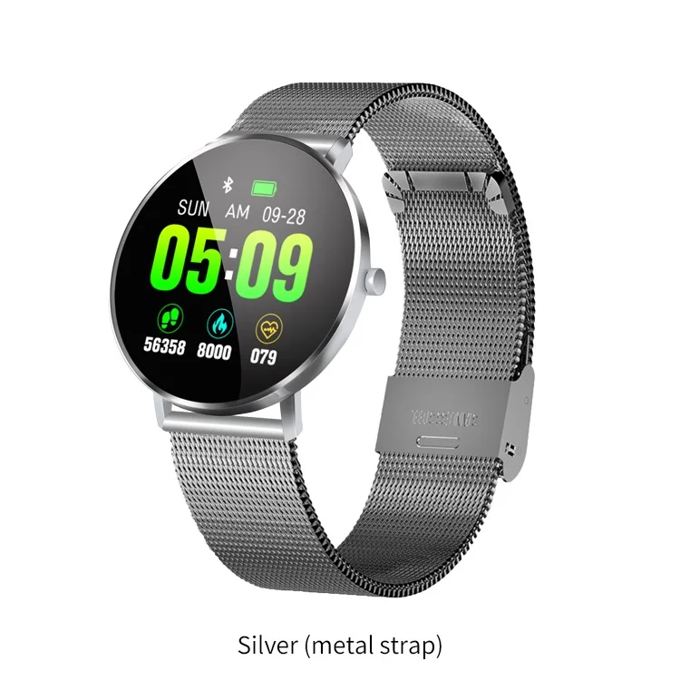 Metal-Silver ESEED F25 Смарт-часы для мужчин полный сенсорный экран сердце Рета длительное время ожидания gps smartwatch для женщин для android ios pk xiao mi band 4 honor - Цвет: Metal-Silver