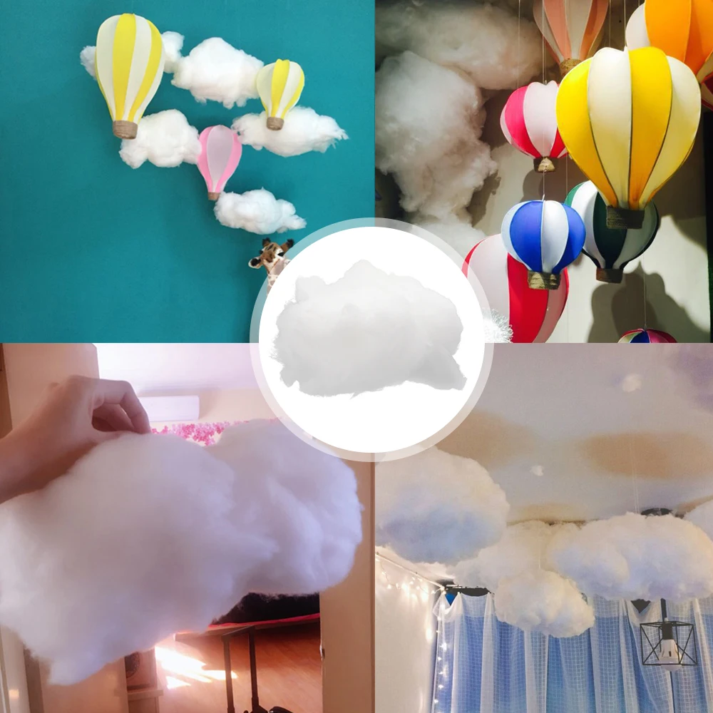 Fake Cloud Celebration Party White Fake Cloud Modern Home Prom Stage Decor Good 