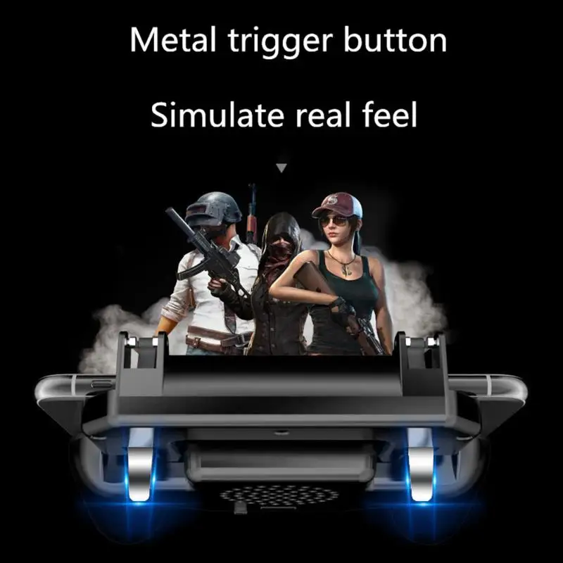 For PUBG Trigger Handle Game Handle With 2000MA Emergency Charging with Cooling Fan Support Size 4.