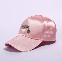 Модные индивидуальные бейсболки женские с подвеской земля письмо девушка розовый черный белый Casquette