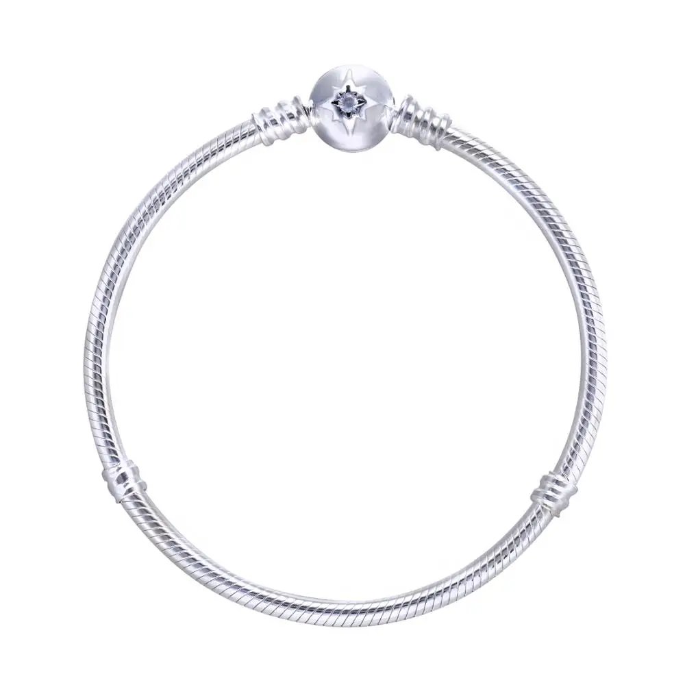 Ajax Jewelry 100% 925 Sterling Silver Charm Bracelet Snake Beaded For Women | Украшения и аксессуары