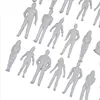 100pcs 1:50 Architecture Model Maker Miniature White Figures Architectural Model Human Scale ABS Plastic People 1