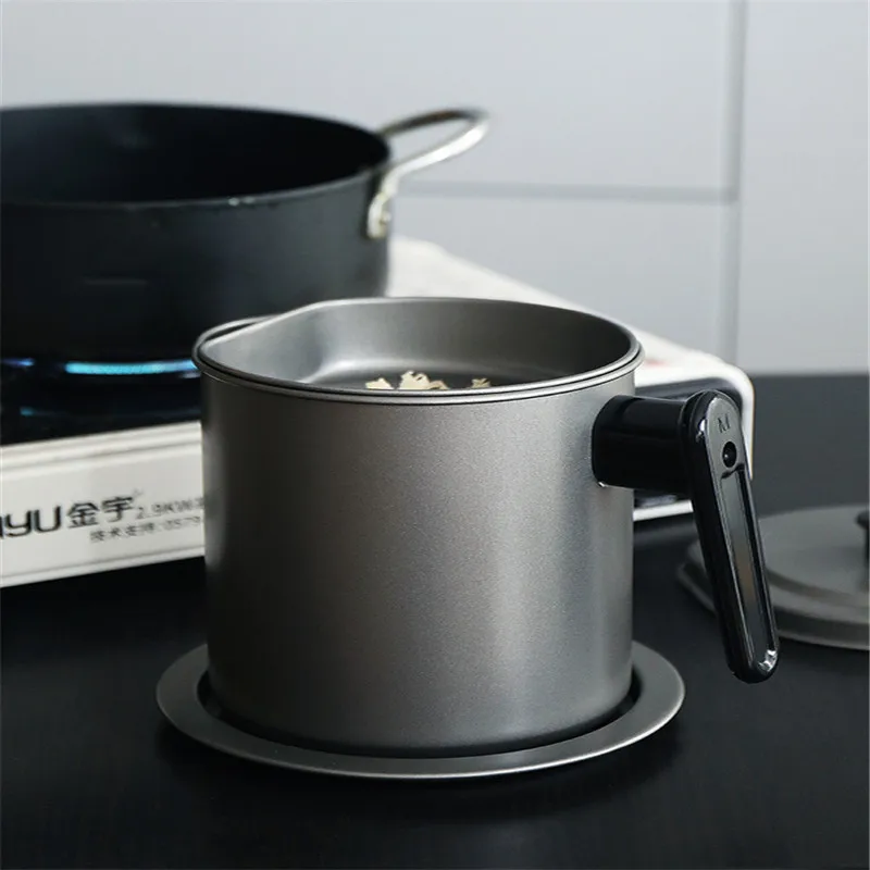 304 Stainless Steel Lard Tank Large Capacity Storage Tank Kitchen Household Cooking Oil bottle Filter Residue