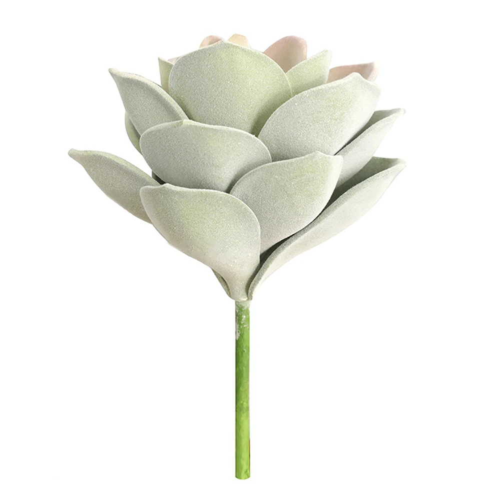 Mini Artificial Succulent Plant Bonsai Fake Lotus Flower Balcony Desktop Decor Home Decoration Accessories Room Decoration - Цвет: Green Pink