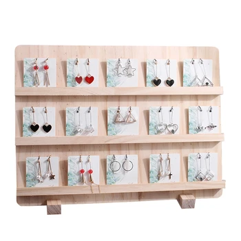

Fashion Wood Jewelry Display Necklace Charms Jewelry Display Tray Pendant Earrings Card Style Pendant Display Tag Card