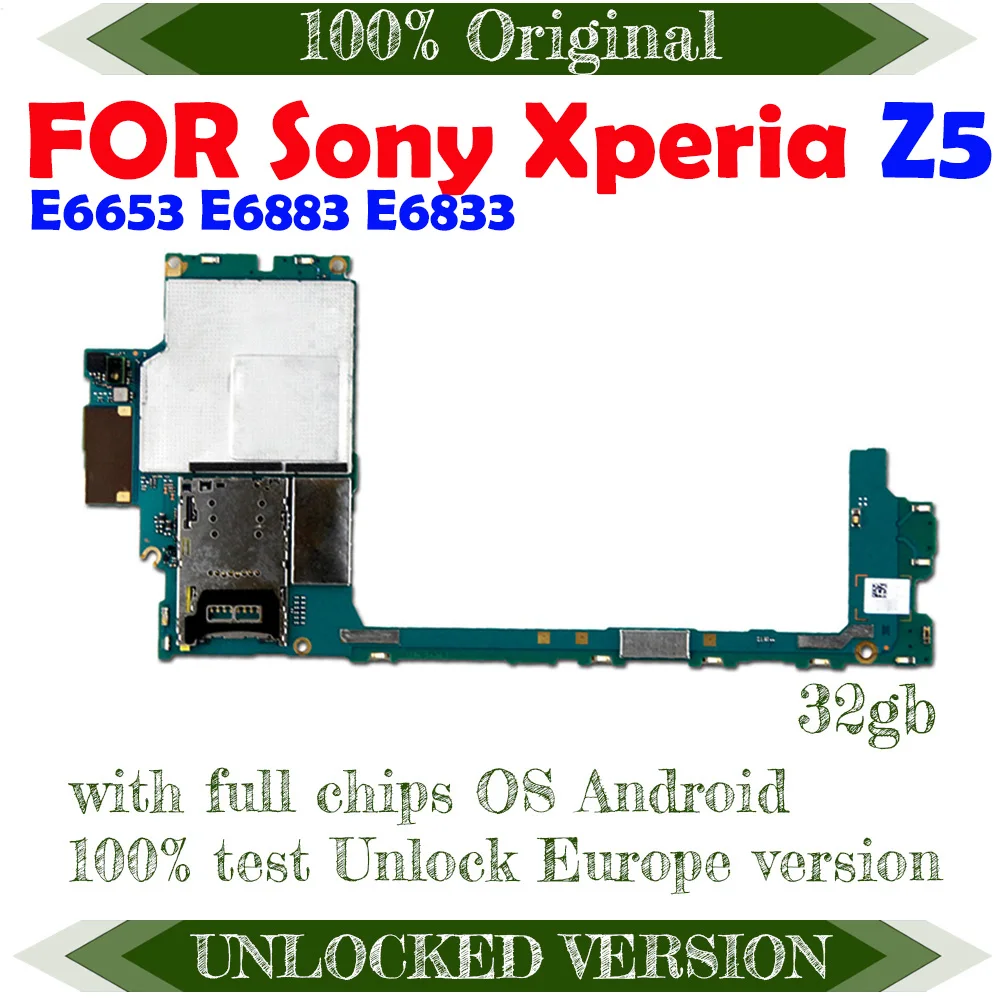 Материнская плата для Sony Xperia Z5 E6653 E6883 E6833 материнская Logic оригинальная