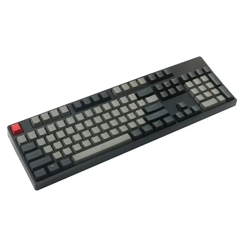 Черный серый смешанный Dolch толстый PBT RGB Shot с подсветкой 108 Keycap OEM профиль для Cherry MX переключатели клавиатуры Keycap