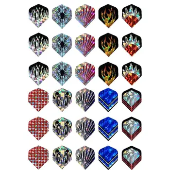 

Professional 10 sets 30 pcs 2D Bling Dart Nice Laser Reflective Darts Tail