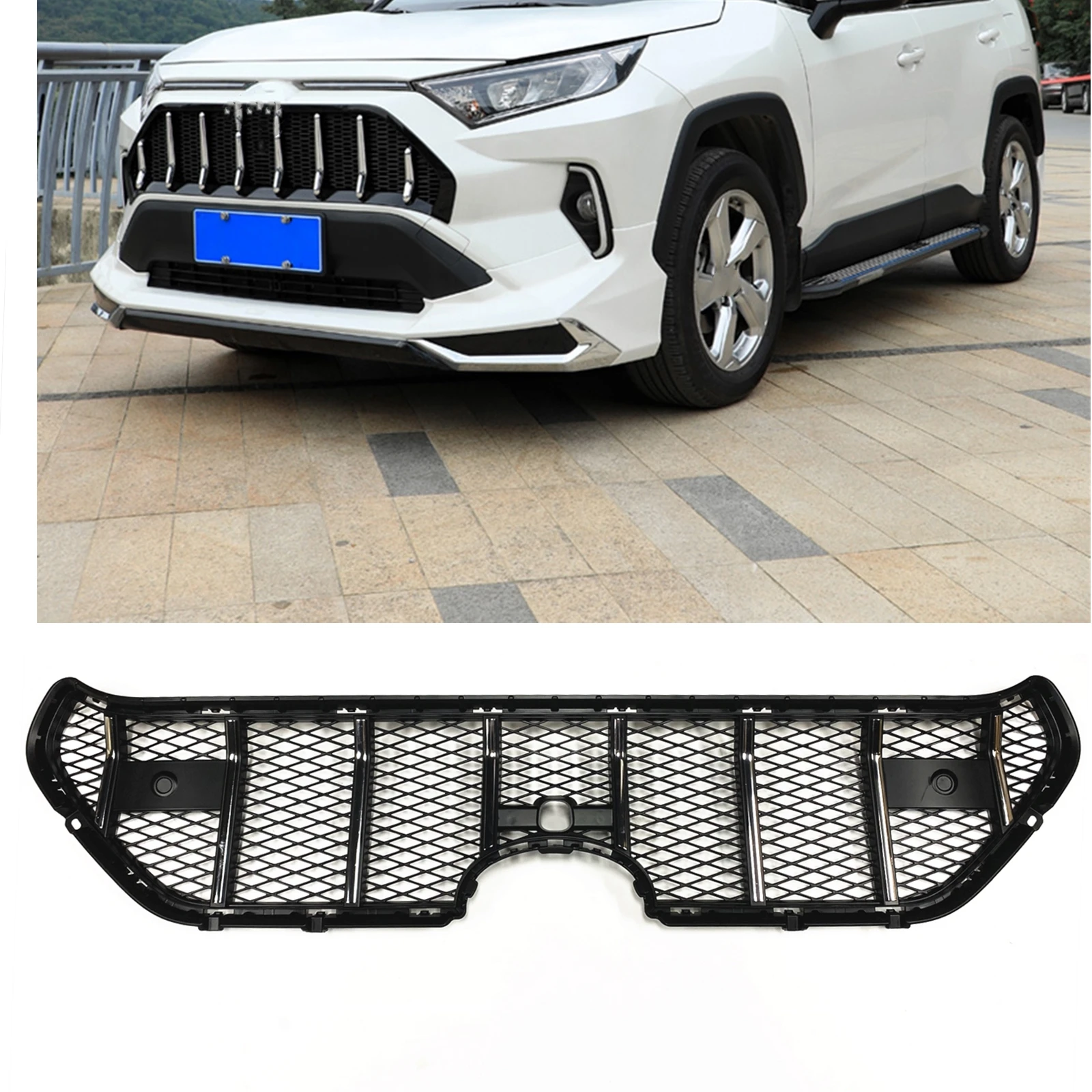Raptor Car And Truck Grilles Raptor Style Front Grille Amber LED Light Kit For 2019-2022 Toyota RAV4 (Excludes Adventure/Prime) LED Lights For Toyota RAV4 - Foto 11