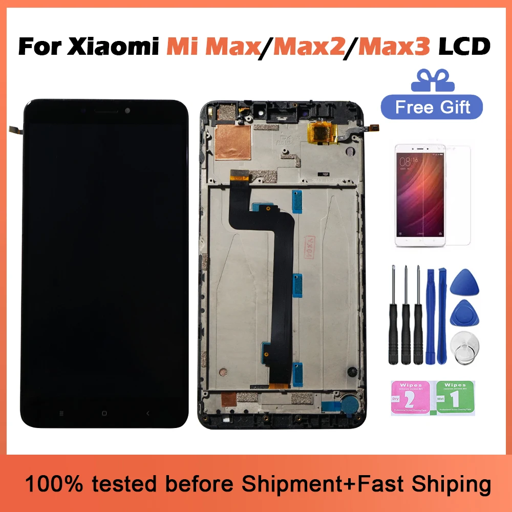 ЖК-дисплей 6 44 &quotдля Xiaomi Mi Max сенсорный экран с дигитайзером в сборе для 2 3 замена
