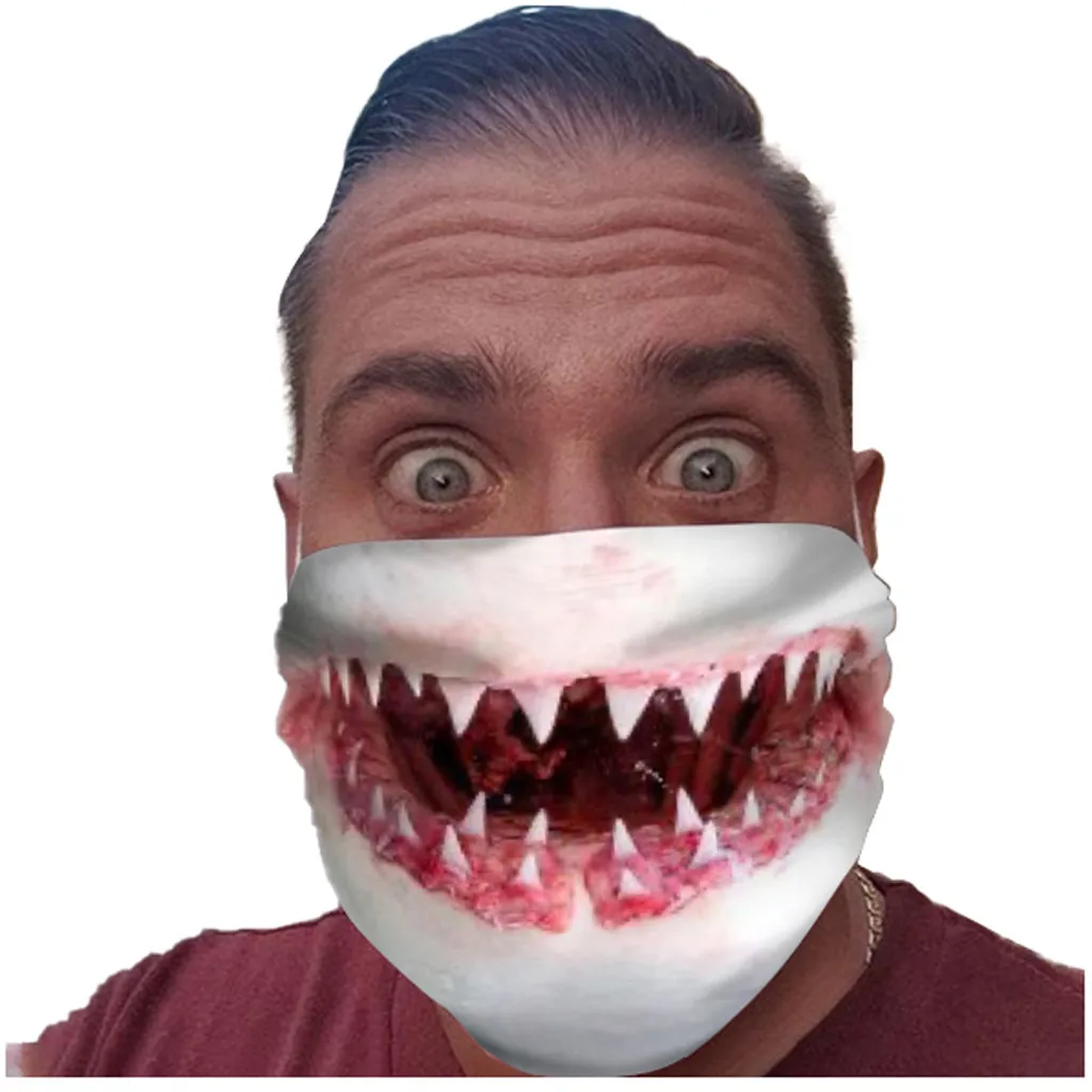 Adult Halloween Funny Mouth Masks face mask Dust Men Women Mask Breathable Outdoor Riding Sunscreen Mascarilla Facial Adult