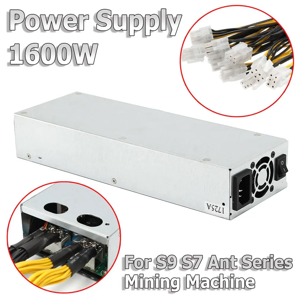 

Stable Performance 1600W Quiet Miner Power Supply Mining Machine Power Supply Suitable For For Bitcoin Miner S7