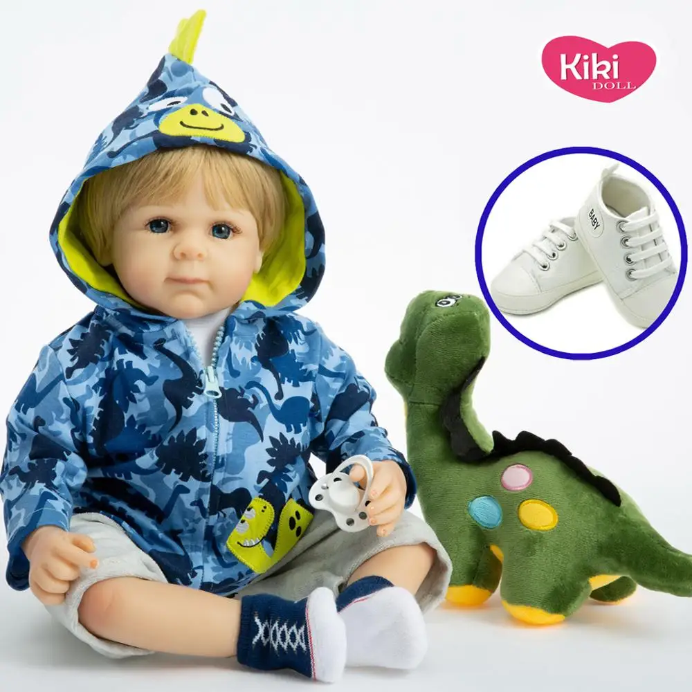 Силиконовые Мягкие реалистичные куклы ручной работы bebe reborn со светлыми волосами