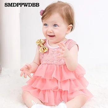 

Princess Girl wear Sleeveless Bow Dress for 1 year birthday party Toddler Costume Summer for Events Occasion vestidos infant