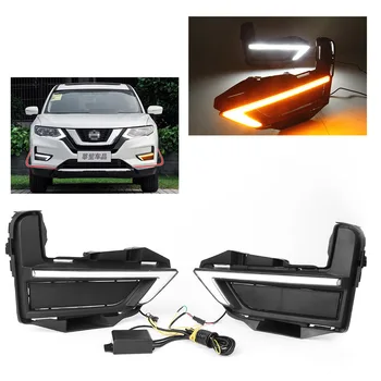 

Car LED Turn Signal Light Daytime Running Lights DRL Lamp for NISSAN ROGUE X-TRAIL X Trail 2017 2018