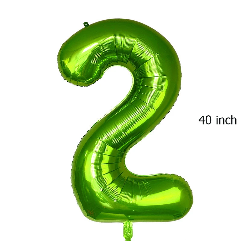 1 шт. 3" 40" фрукты зеленый цифра 0 1 2 3 4 5 6 7 8 9 фольгированные шары год Юбилей возраст День Рождения Вечеринка украшения - Цвет: 2 Fruit green
