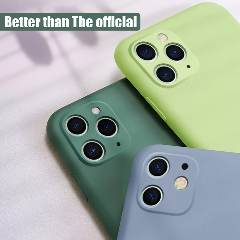 

New Liquid Silicone Case For iPhone 11 Pro XS Max XR X 7 8 6 6S Plus Ultra-thin Soft Back Cover For iPhone11 Pro Max 7Plus 6Plus