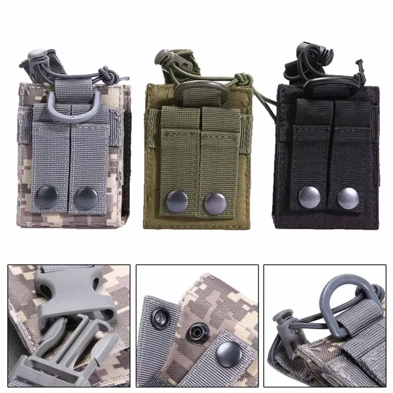 Открытый Molle нейлон военный Радио Walkie держатель рации сумка Размер: 7*5*9,5 см(прибл.) 1* сумка-держатель