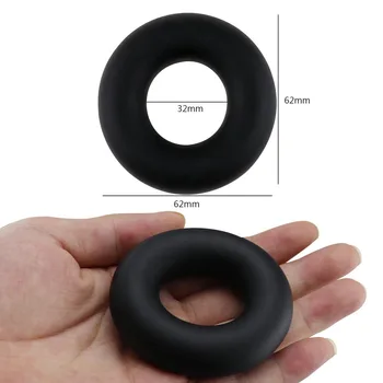 EXVOID Elastic Cock Ring Sex Toys for Men Erection Strong Penis Ring Big Size Liquid Silicone Black Delay Ejaculation 2