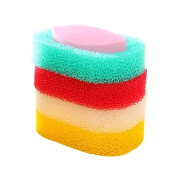 

4PCS Random Color Sponge Soap Dishes Box Bathroom Sets Absorbent Easy To Dry Soap Holder Storage Box