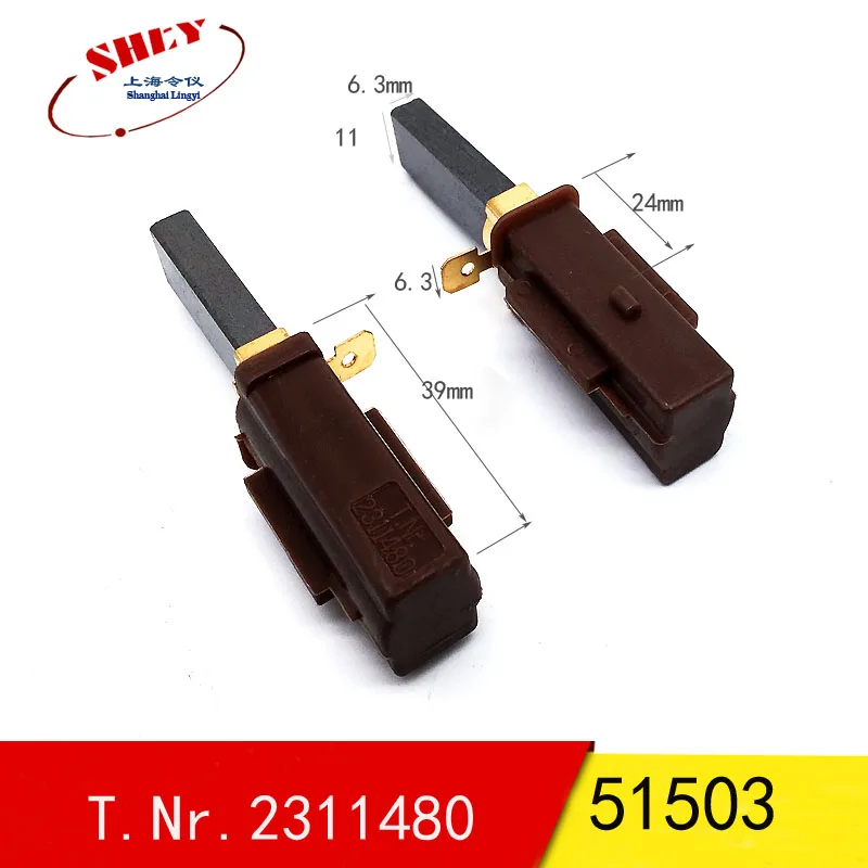 Spazzole In Carbonio Ametek Lamb Per Motore Aspirapolvere - Modello 05-8462-01