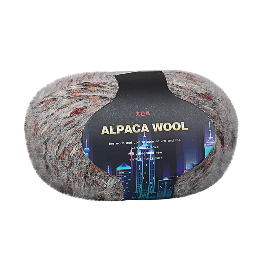 Красочные Alpacawool ручной вязки пальто свитер шарф линия в толстой шерстяной нити пряжи для ручного вязания шарф свитер