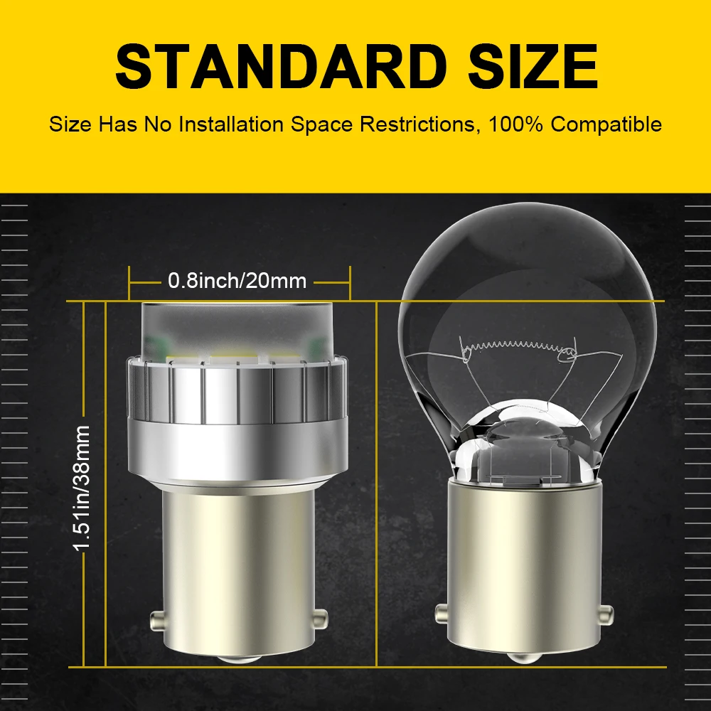 BMTxms ڵ LED , 2x Canbus P21W 1156 BA15S, ǾƮ 500X LED ְ   , ȭƮ 6000K