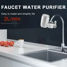 Washable Faucet Filter Tap Adapter White Environmental Bath Water Filter Swivel Head Household Ceramic Percolator