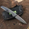 Green thorn Lee quick open folding knife Ｍ390 blade titanium alloy handle camping outdoor survival fruit knife practical knife ► Photo 2/6