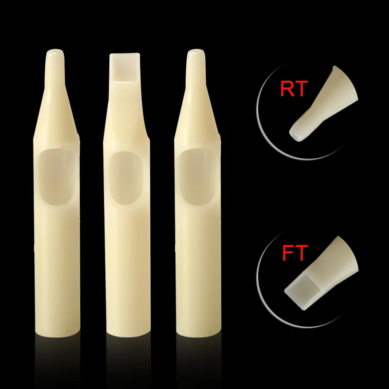 100Pcs Disposable Tattoo Nozzle Tips Assorted for 3R 5R 7R 9R 11R 13R 15R 5M 7M 9M 11M 13M 15M Tattoo Needles Magnum Steriled