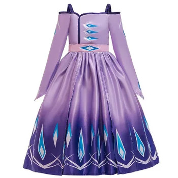 

Explosion model 5-10 year old girl baby dress children's clothing new girl baby cartoon anime princess dress evening dress